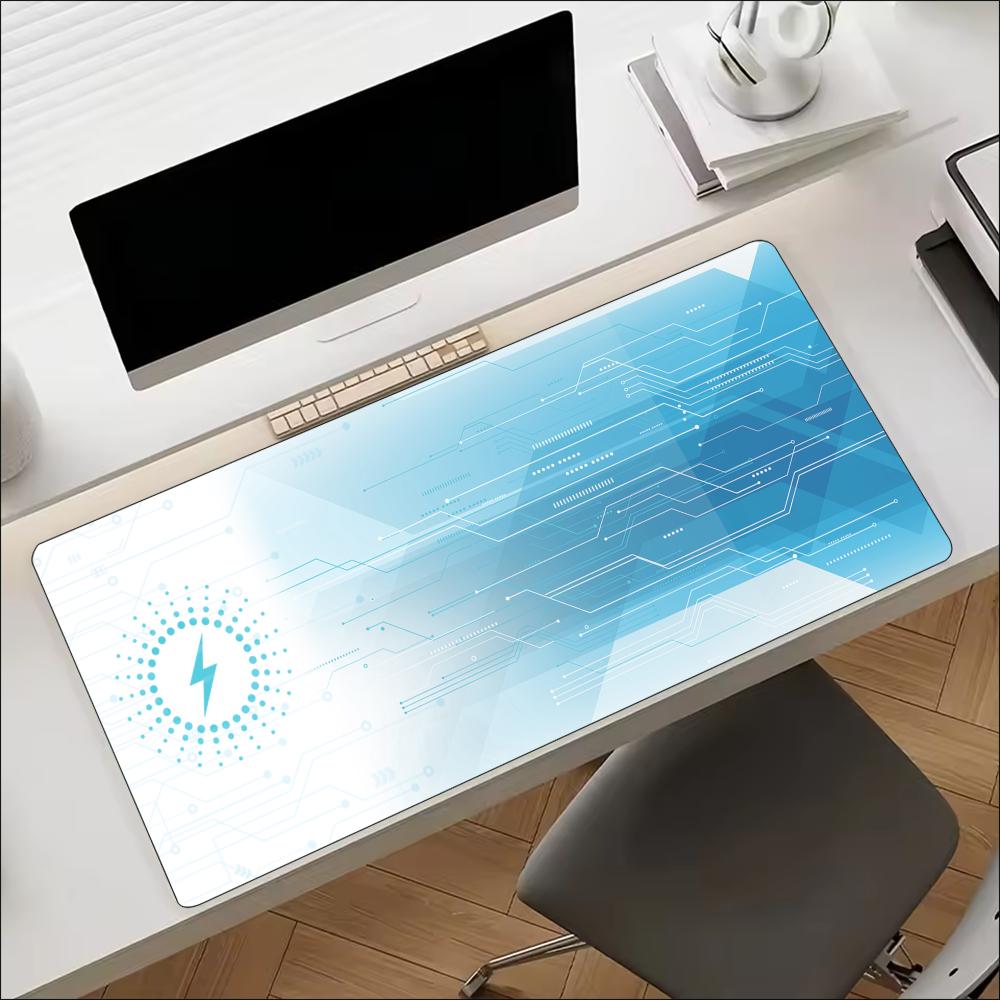 Office Tech Setup - Tappetino per Mouse Esteso Blue Tech