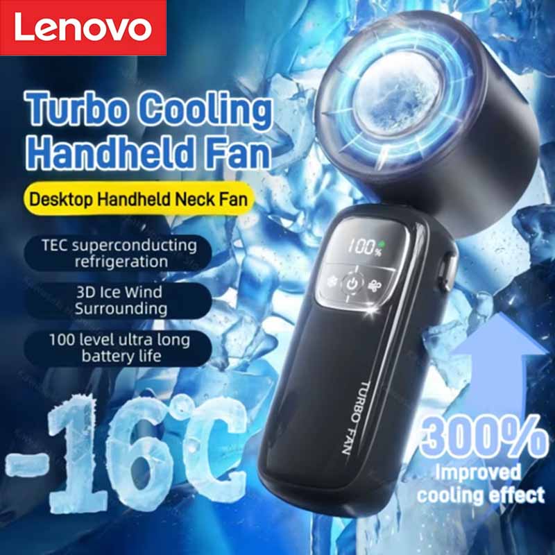 Office Tech For Home - Ventilatore Elettrico Portatile Lenovo 30000RPM, Ventilatore